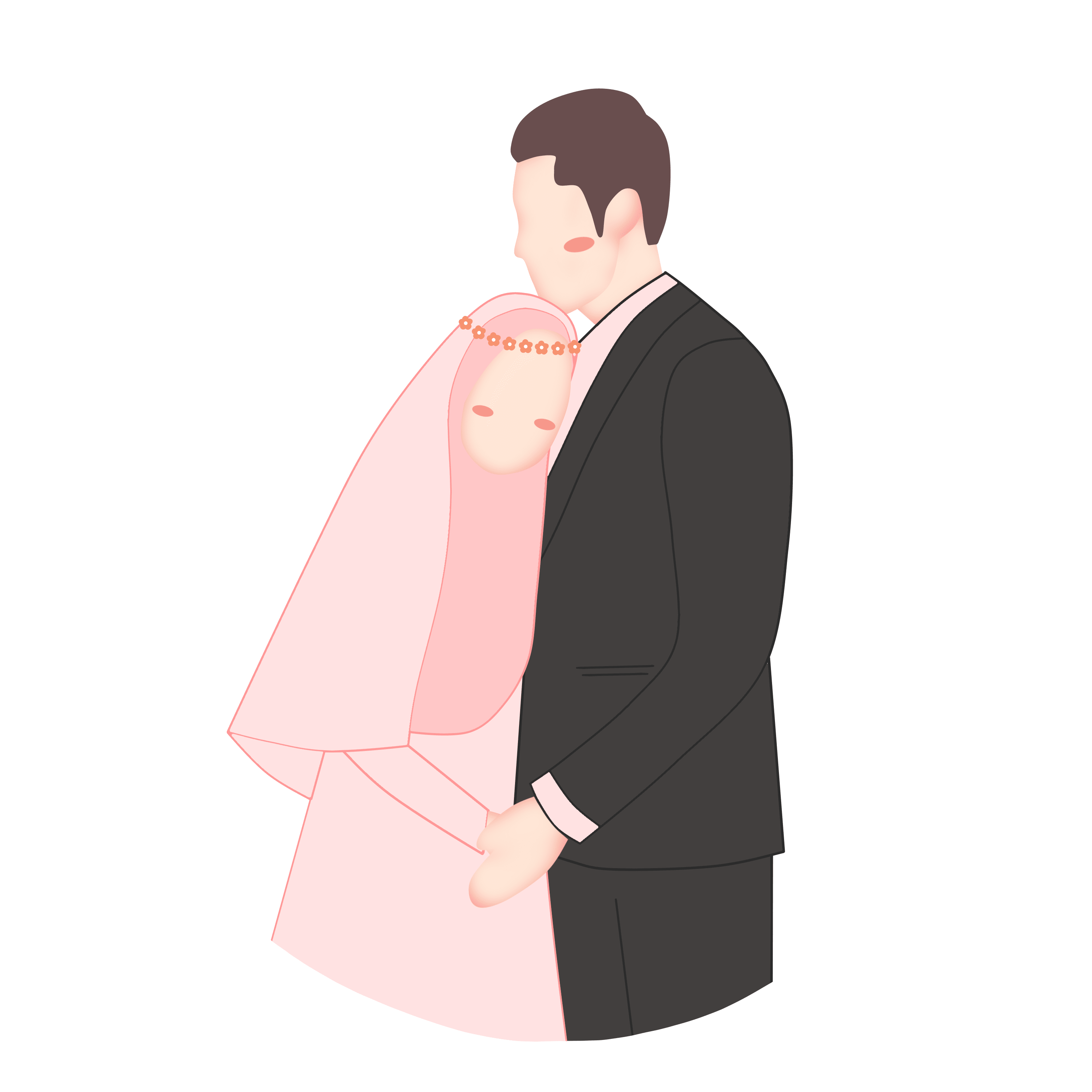 —Pngtree—illustration of romantic muslim bride_8503442